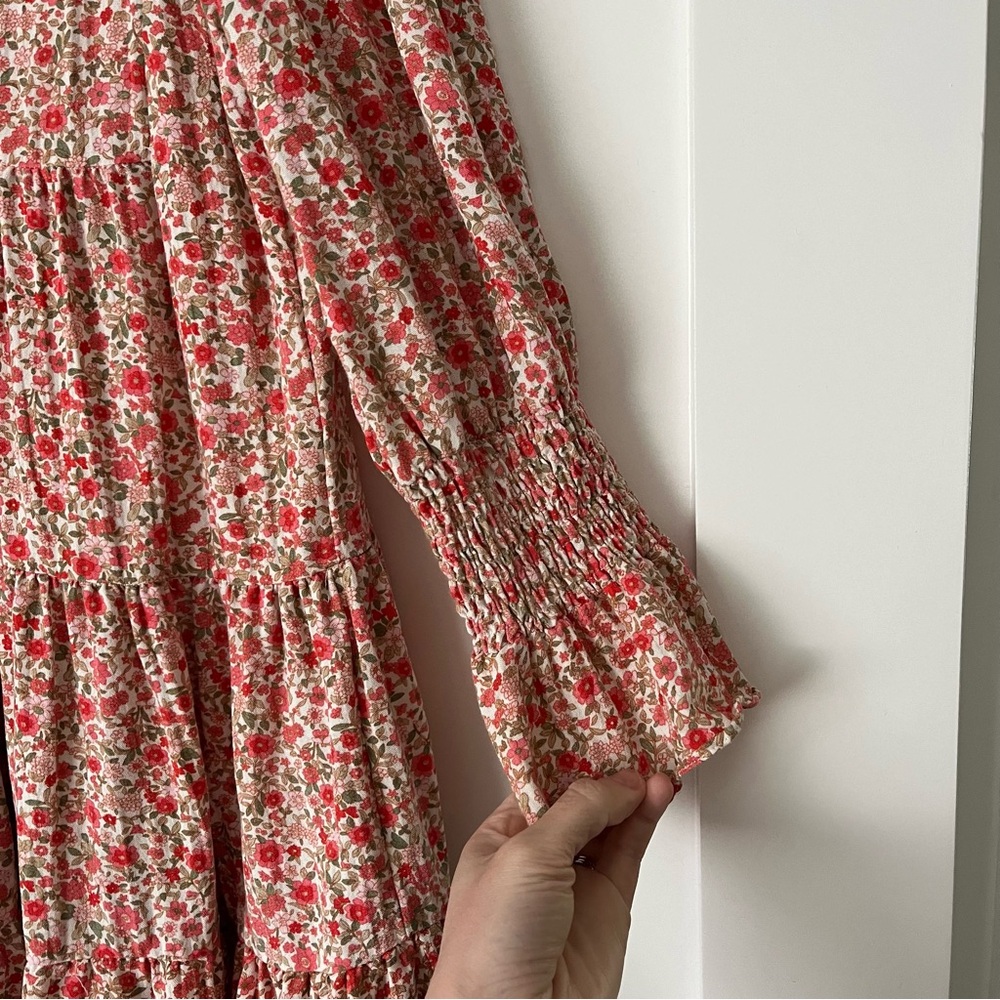 Tuckernuck Red Floral Long Sleeve Dress - Picture 3 of 6
